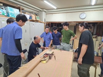 伝統技法　裏締め　縫い方