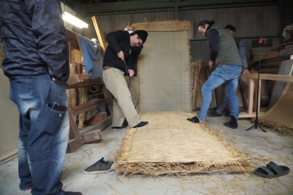 掛け縫い 締め上げ